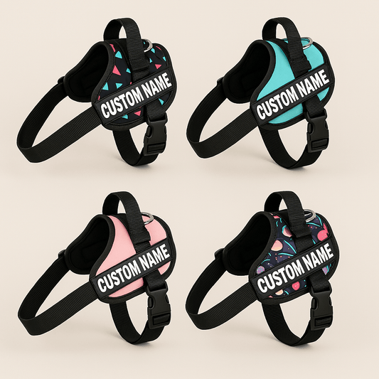 Personalized Dog Harness with Custom Name Patch – No - Pull, Adjustable & Comfortable | Jolopaws - Jolopaws